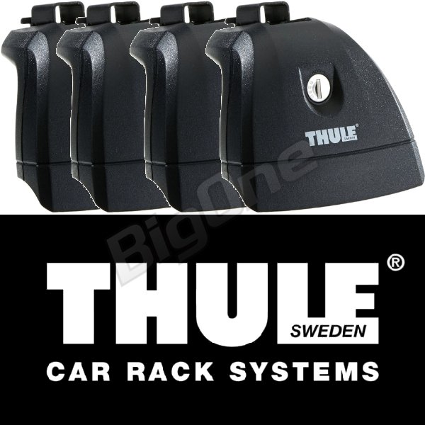 THULE スーリー TH751 ラピッド システム Rapid フィックスポイント スクエアバー アルミ エアロバー に装着可能 ルーフ ベース キャリア