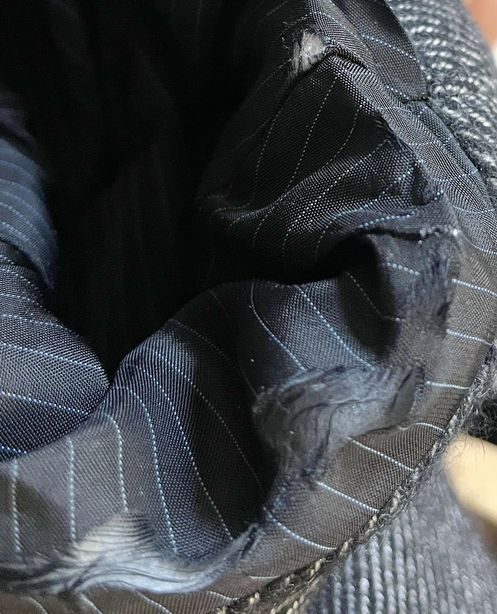  дефект иметь дешевый * Durban M65 Anne gola шерсть блузон LL серый сделано в Японии 