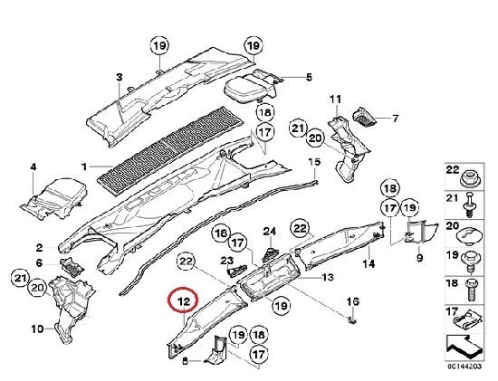 BMWツーリングE91エンジンルーム320i左VR20フロントガラス下325iヒーターパネルM3エアコンブロアファンカバーE90E92E93クーペE87カブリオレ_画像3