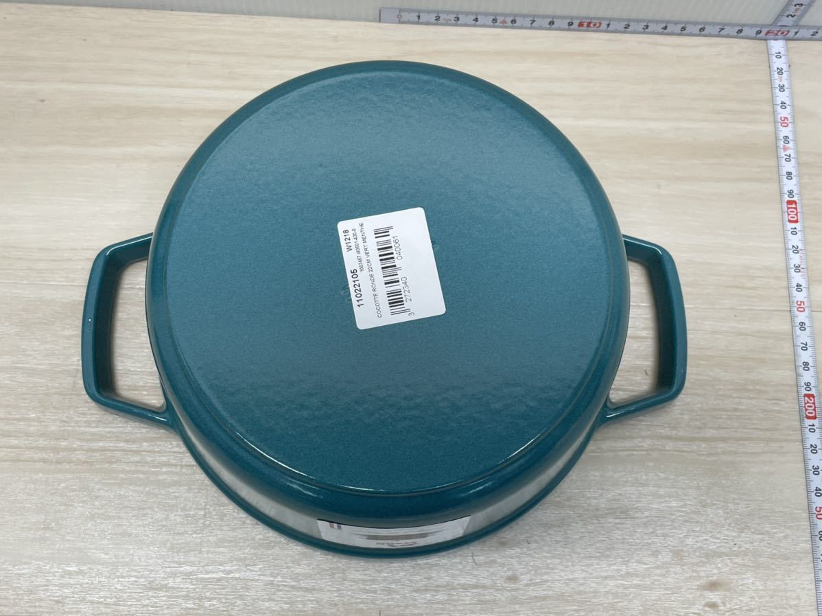 未使用 staub ストウブ ピコ・ココットラウンド ミント 40501-430 2.6L