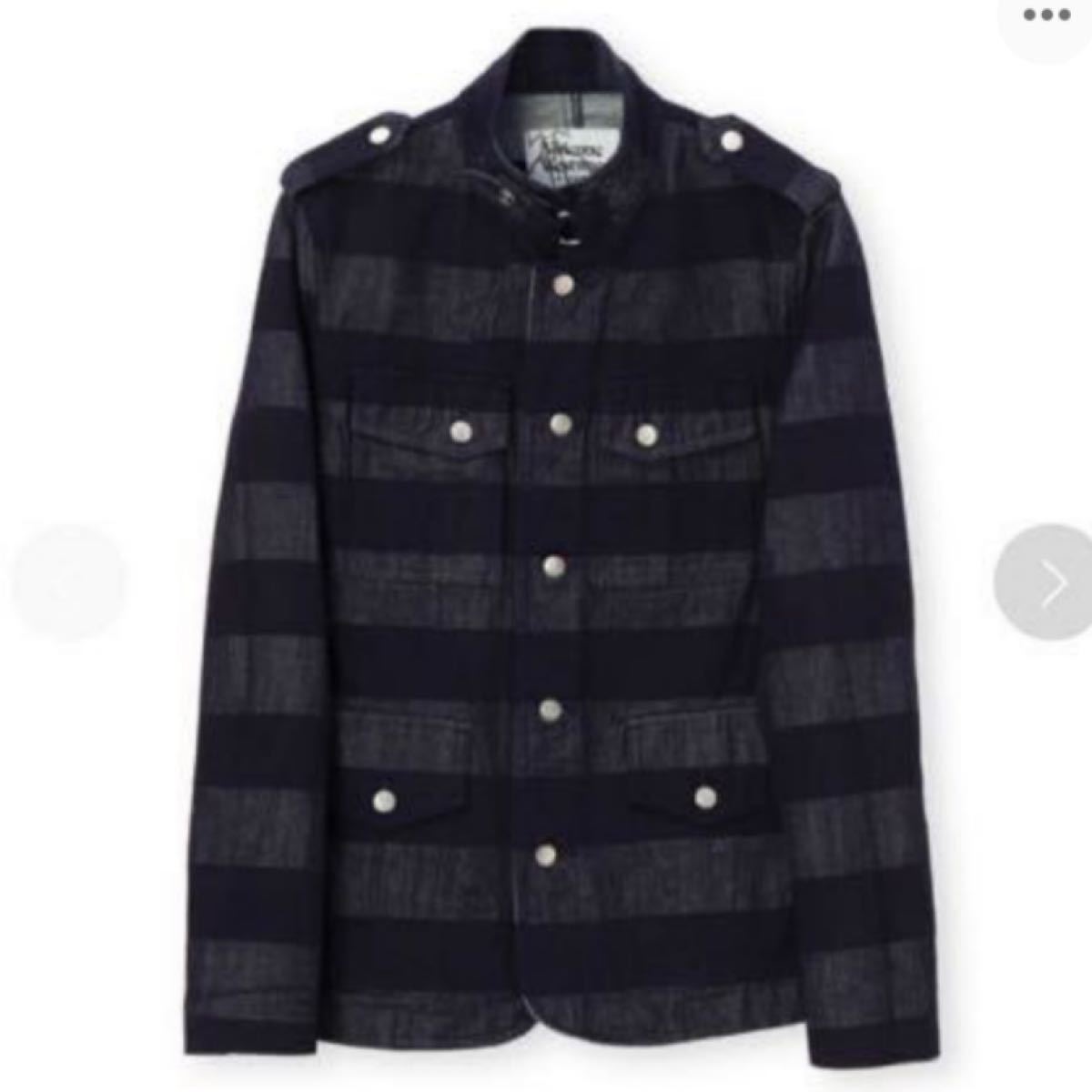 衝撃52%off★定価71500★Vivienne Westwood MAN ヴィヴィアンウエストウッド★ボーダーデニムジャケット