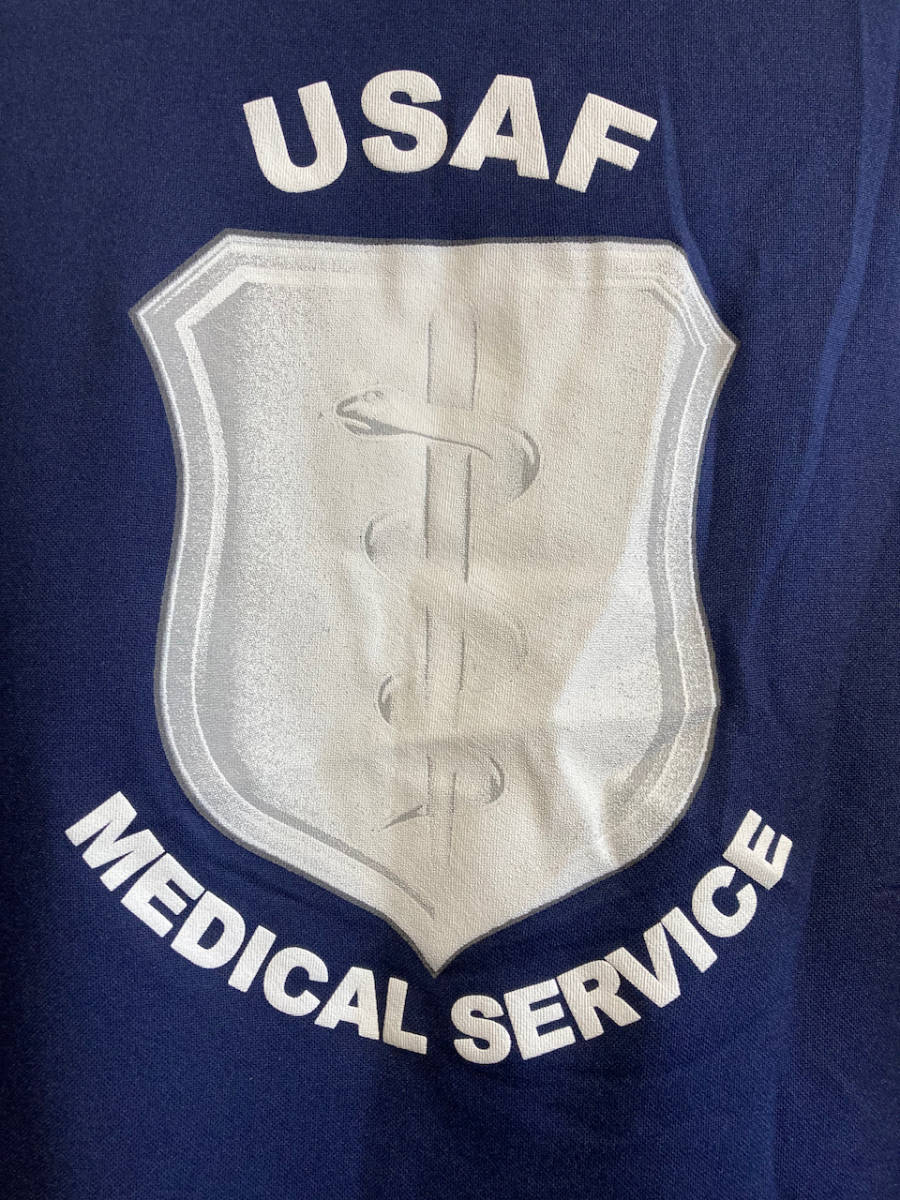 USA製 米軍 アメリカ軍 USAF U.S.Air Force エアフォース 医療 Tシャツ MEDICAL SERVICE ポリT メディカルサービスの画像2