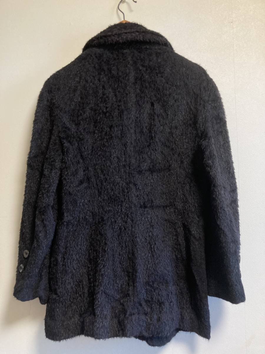 USA made DONNAKARAN Donna Karan mo hair pea coat lady's jacket alpaca 