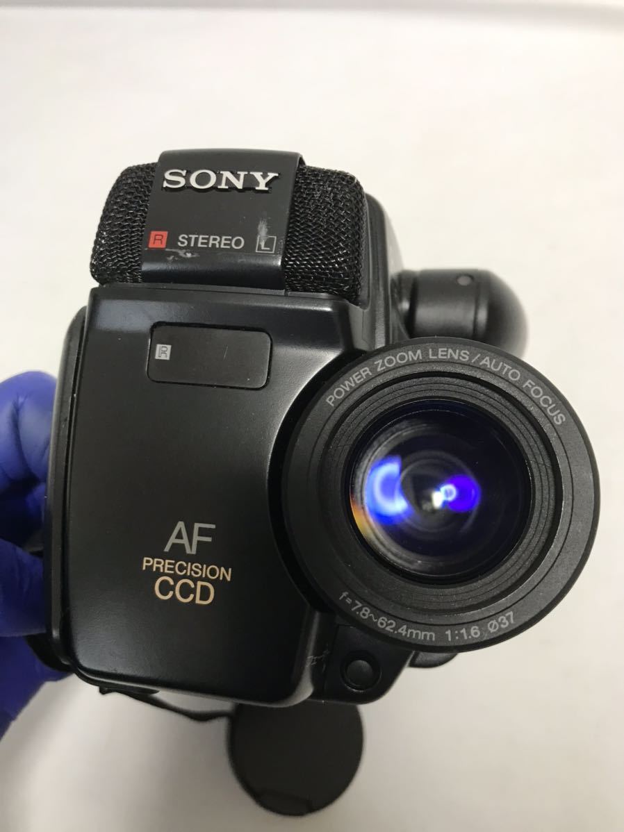 SONY ソニー CCD-TR705 8mmビデオカメラ Hi8 通電確認 ジャンク 部品取り oi0012_画像6