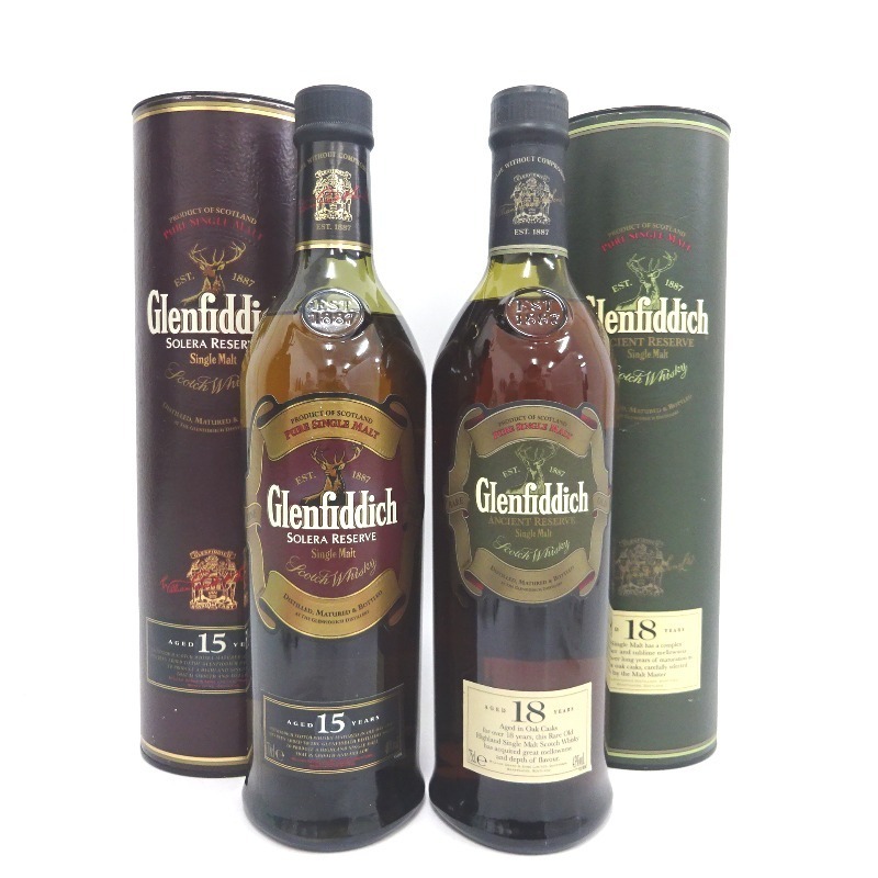 グレンフィディック 15年 18年 2本セット 700/750ml 箱付 lbwlawyers.com