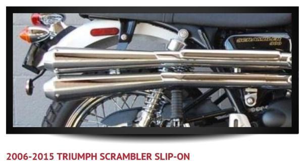 DD メガフォン 品多く マフラー Triumph Scrambler 06-15 【ふるさと割】 532-12M