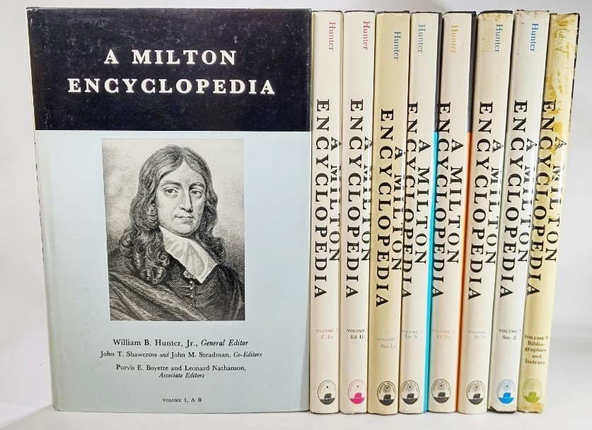 超格安一点 A Milton Encyclopedia (英語）全9巻揃 /edited by William B. Hunter, Jr/ Bucknell University Press 洋書
