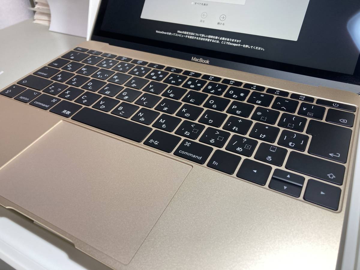 新同★MNYK2J/A [ゴールド] MacBook Retinaディスプレイ Apple(アップル)★第7世代 Core m3/8GB/SSD：256GB/動作確認済み/充放電回数:142回_画像3