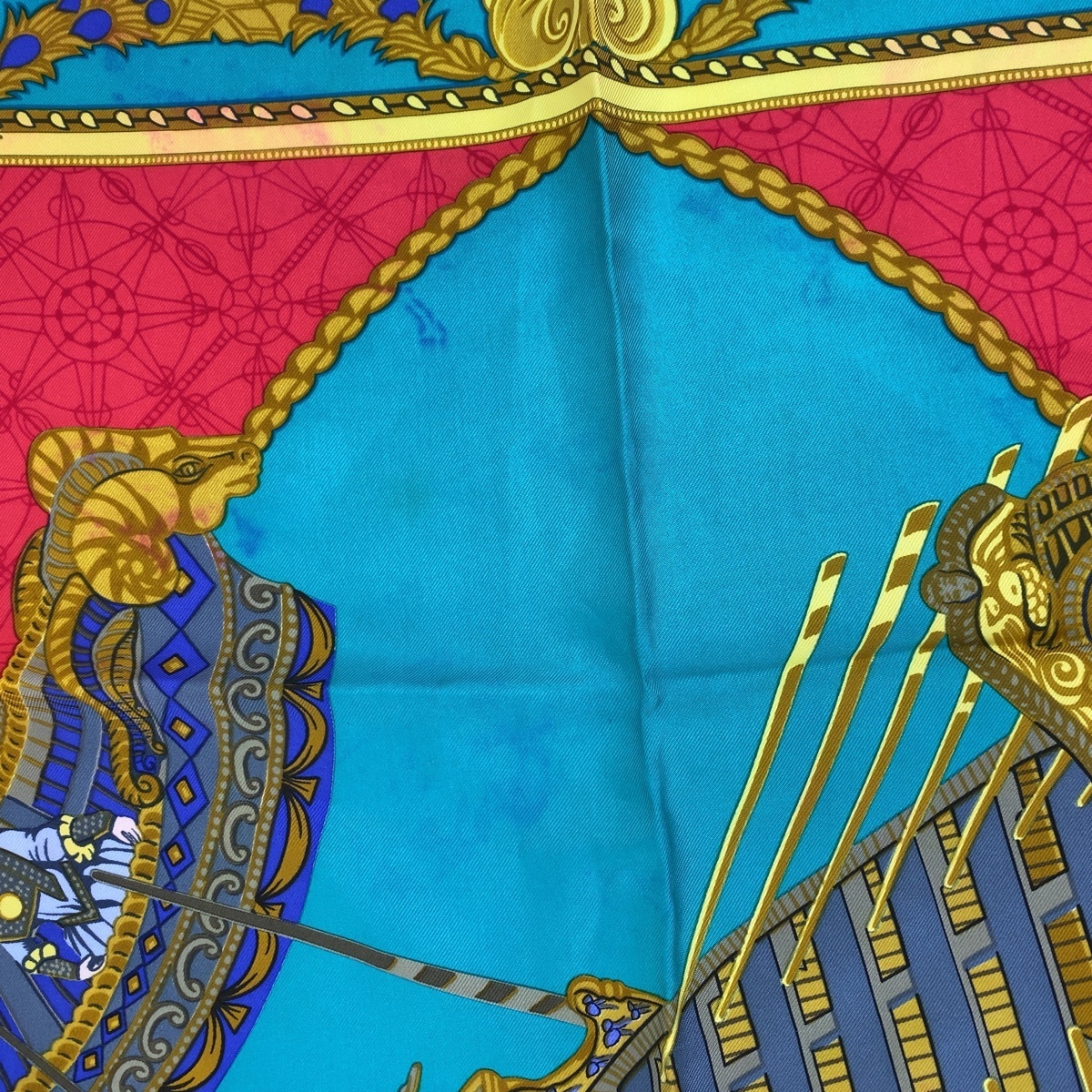 HERMES エルメス カレ90 LES BISSONE DE VENISE ヴェニスの船祭り