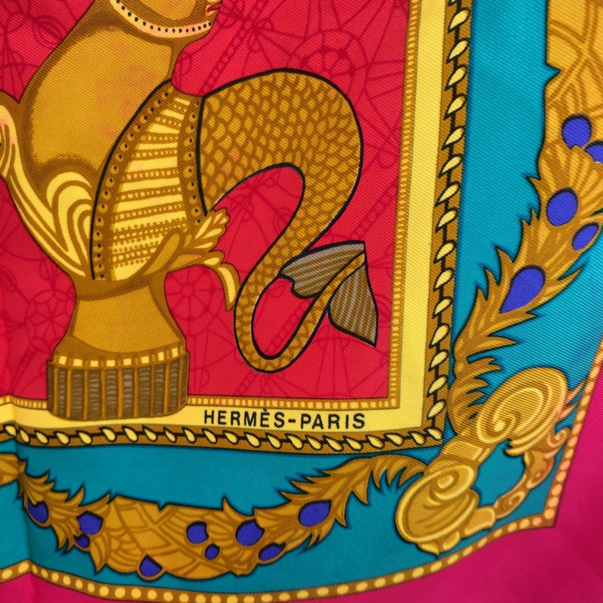 HERMES エルメス カレ90 LES BISSONE DE VENISE ヴェニスの船祭り