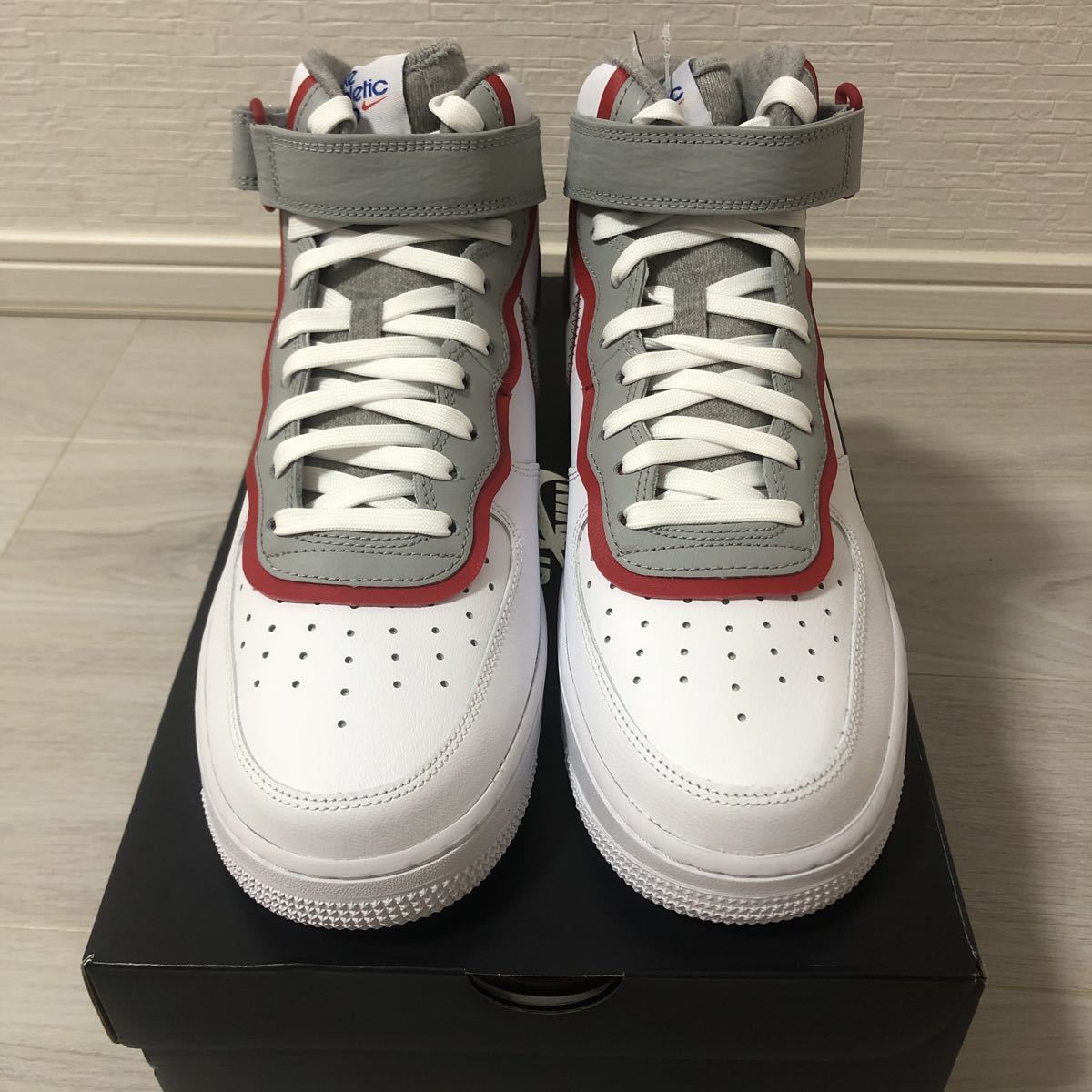 送料無料 28cm 新品 未使用 NIKE AIR FORCE 1 MID 07 LV8 White GymRed