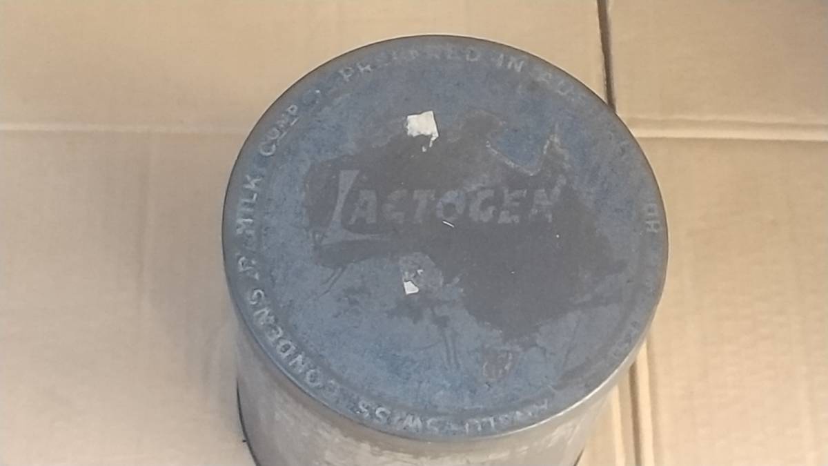 １３　昭和レトロ　LACTOGEN　空缶ケース