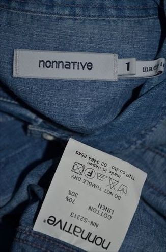 ノンネイティブ nonnative デニム シャツ1 NN-S2313 C3042の画像4