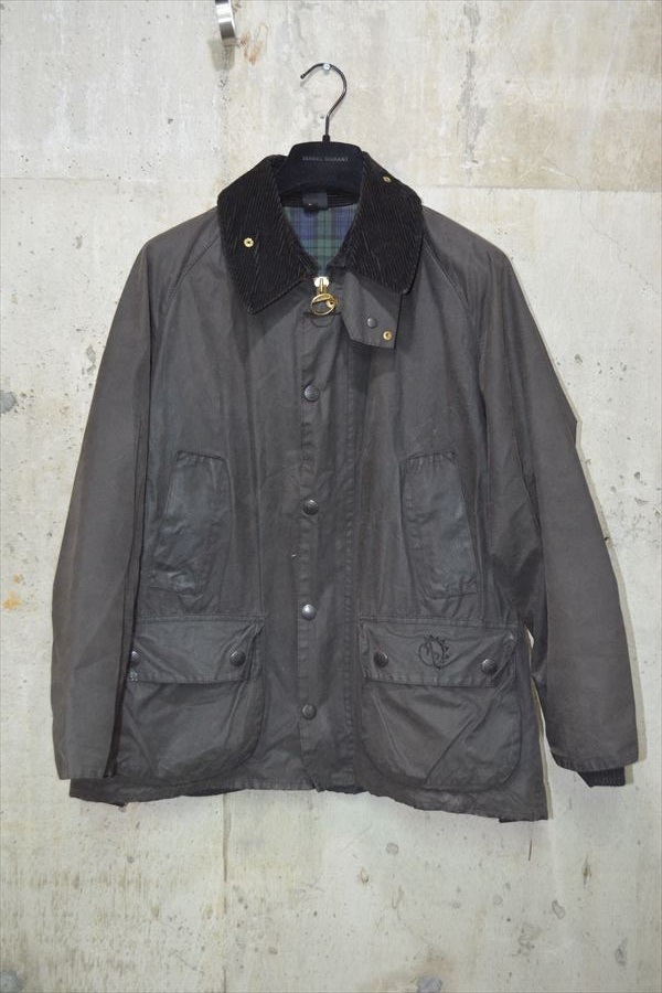 バブアー　Barbour　90's　ヴィンテージ　vintage　BEDALE　旧トリプルクラウン　ビデイル　オイル　ジャケット　38 D0776