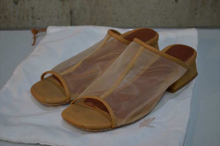 トゥデイフル　TODAYFUL　シースルー　サンダル　シューズ　靴　37　Sheer　Piping　sandals C7267_画像1