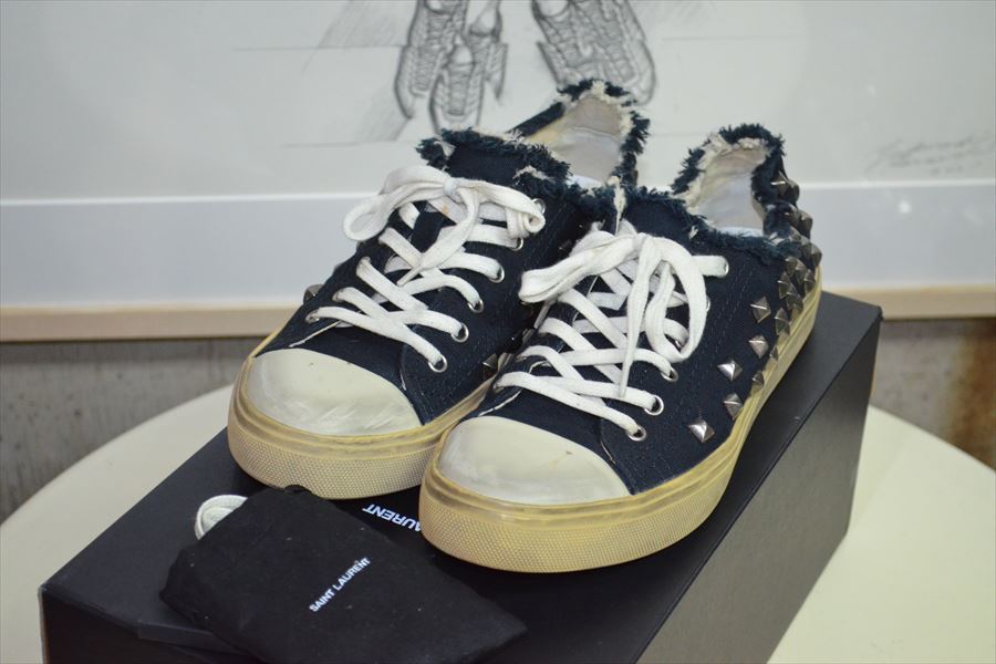 サンローラン パリ SAINT LAURENT paris スタッズ スニーカー シューズ