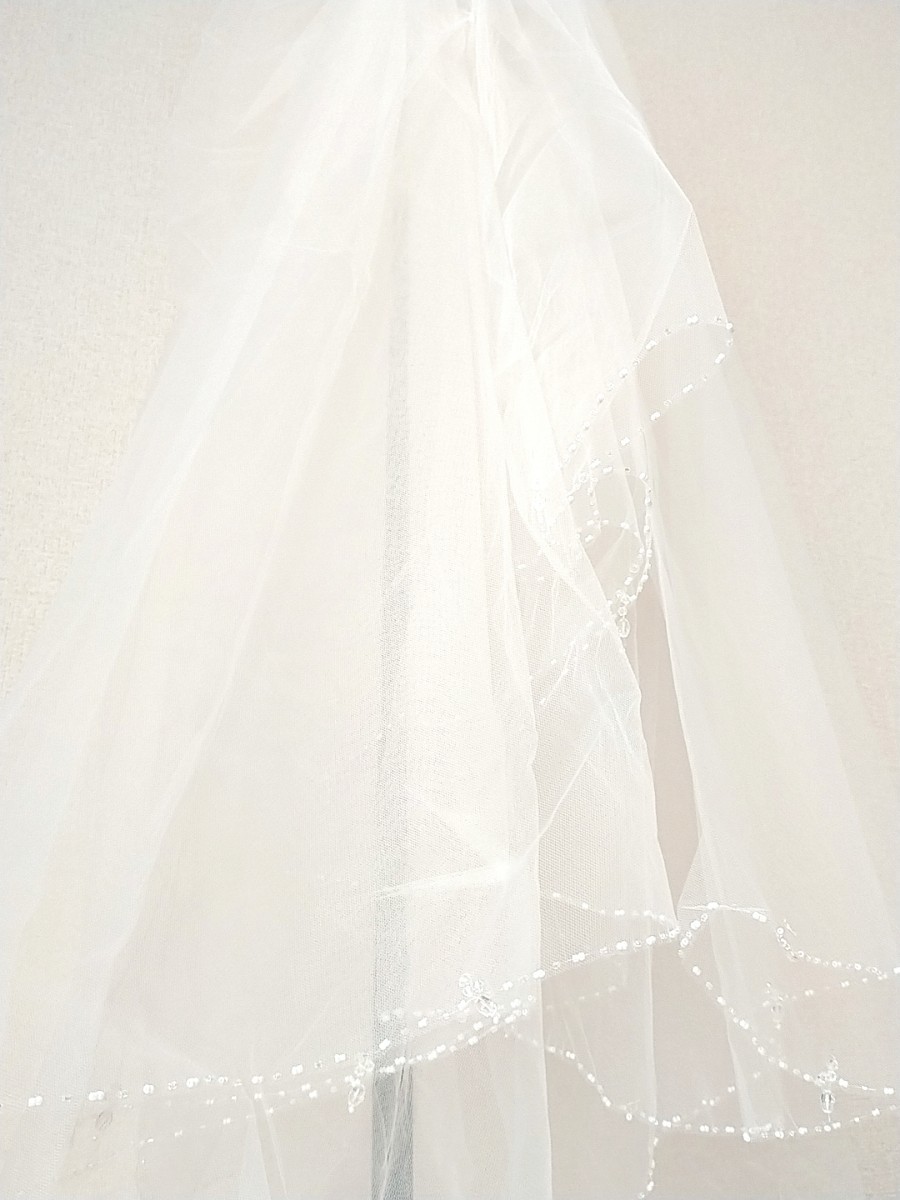 新品未使用】WITH A WHITE ウエディングベール ブライダル 結婚 新品未使用】WITH A WHITE ウエディングベール ブライダル 結婚