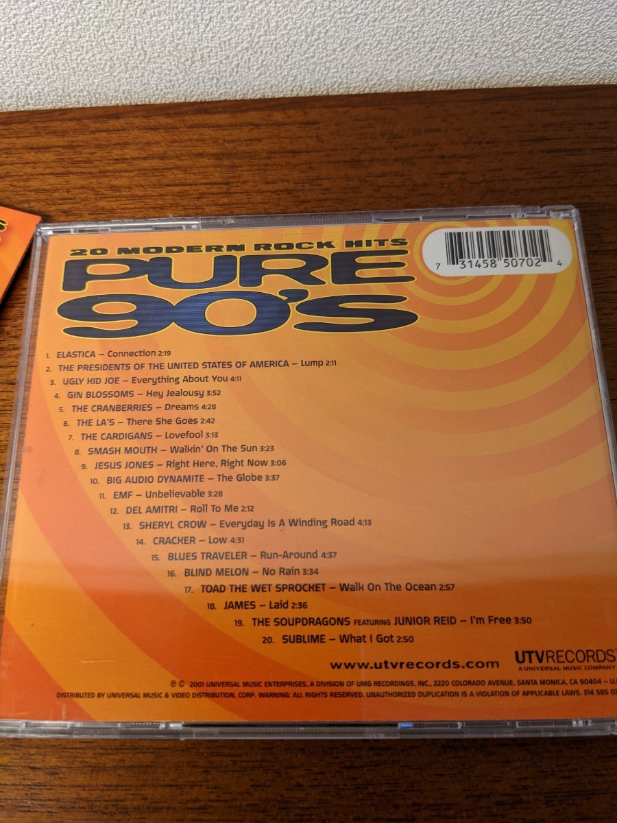 【洋楽CDhits】PURE 90"s オムニバス９０年代ロックヒット曲メドレー
