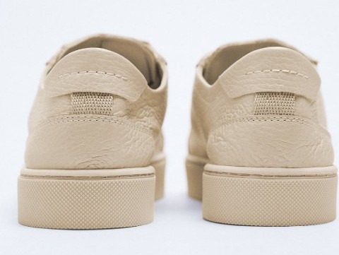 ZARA 新品 未使用 レザー スニーカー size 35 22 8cm ザラ 本革 ZARA 新品 未使用 レザー スニーカー size 35 22 8cm ザラ 本革