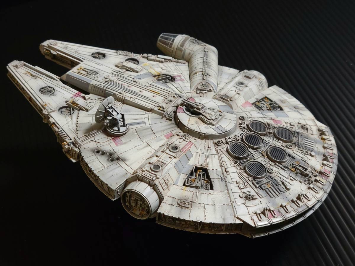  fine mold Star Wars 1/144 millenium Falcon painted final product +ef toys vehicle collection 4 machine set 