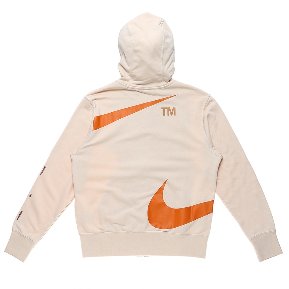 ■NIKE NSW SWOOSH FZ FT HOODIE ベージュ/オレンジ 新品 2XLサイズ ナイキ スウッシュ フルジップ フレンチテリー フーディー DD6088-219_画像1