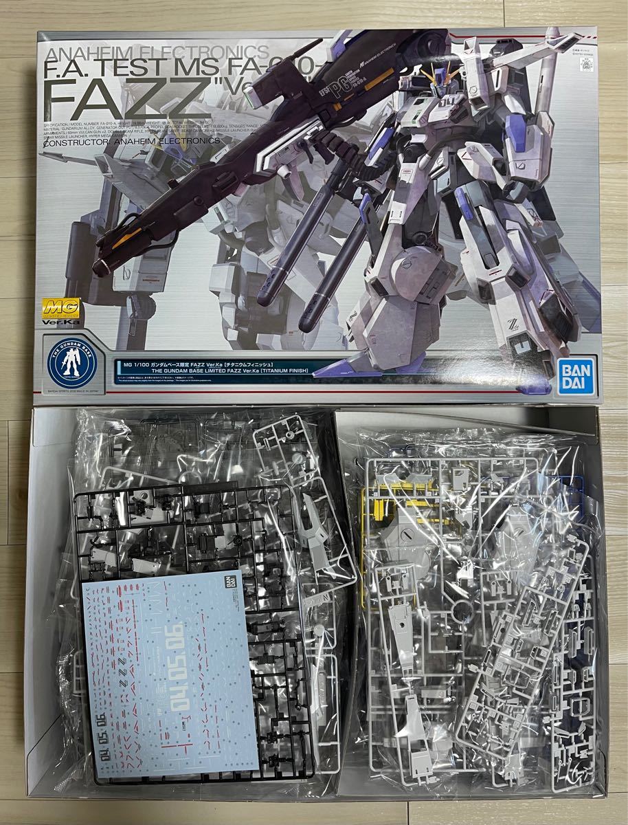 MG 1/100 ガンダムベース限定 FAZZ Ver.Ka[チタニウムフィニッシュ