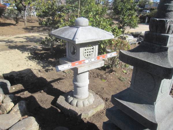 埼玉県鶴ヶ島市発四尺?永徳寺型灯篭 燈籠 燈篭 とうろう 埼玉県鶴ヶ島市発四尺?永徳寺型灯篭 燈籠 燈篭 とうろう