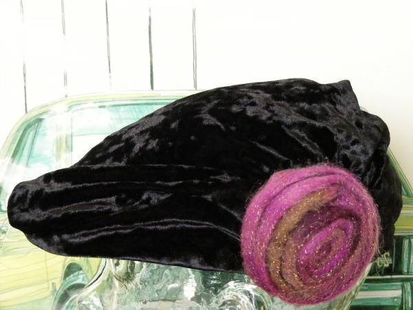 新品　ハンチング　和服　grace hats　グレース　ゴルフウエア　別珍　ベロア　Ｓサイズ　アウトドア?。％悭螗住∷土蠠o(wú)料　黒