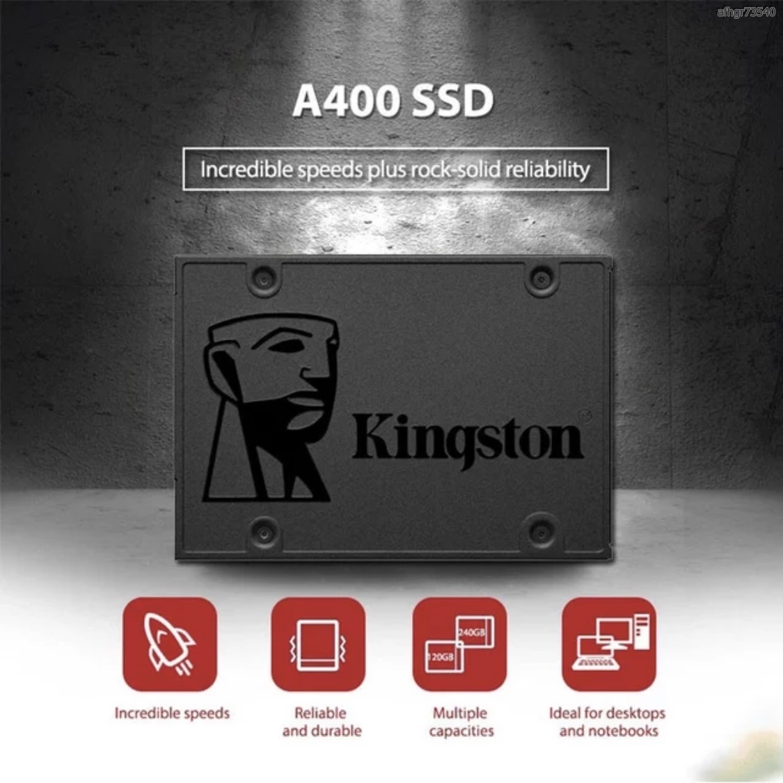 【送料無料】SSD Kingston A400 240GB SATA3 / 6.0Gbps 新品 高速 3D NAND TLC 内蔵 2.5インチ PC_画像2