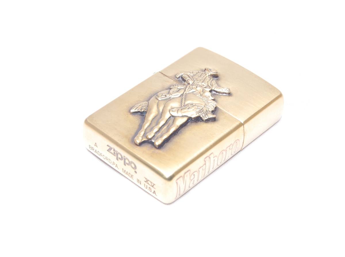 トップ ZIPPO ジッポー Marlboro マルボロ カウボーイ ロデオ メタル