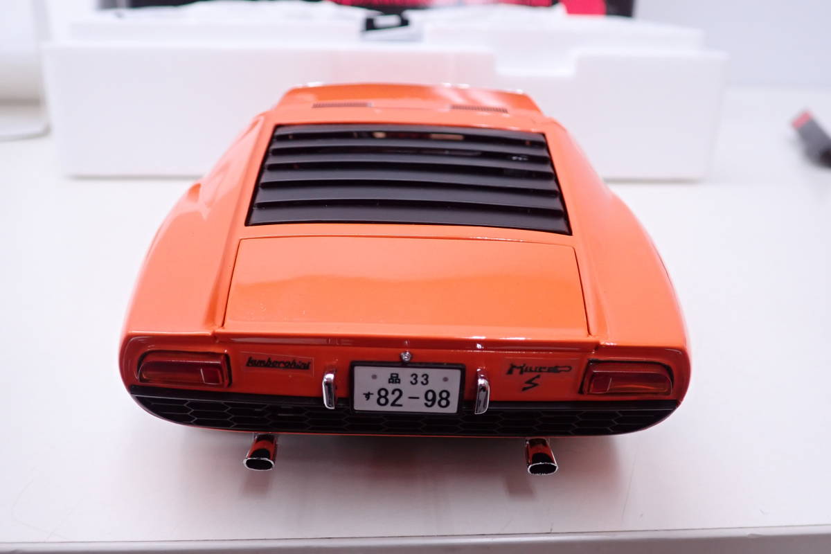 Kyosho 1/18 Lamborghini Miura P400S Orange The Circuit Wolf Kyosho 1/18 Lamborghini Miura P400S Orange The Circuit Wolf
