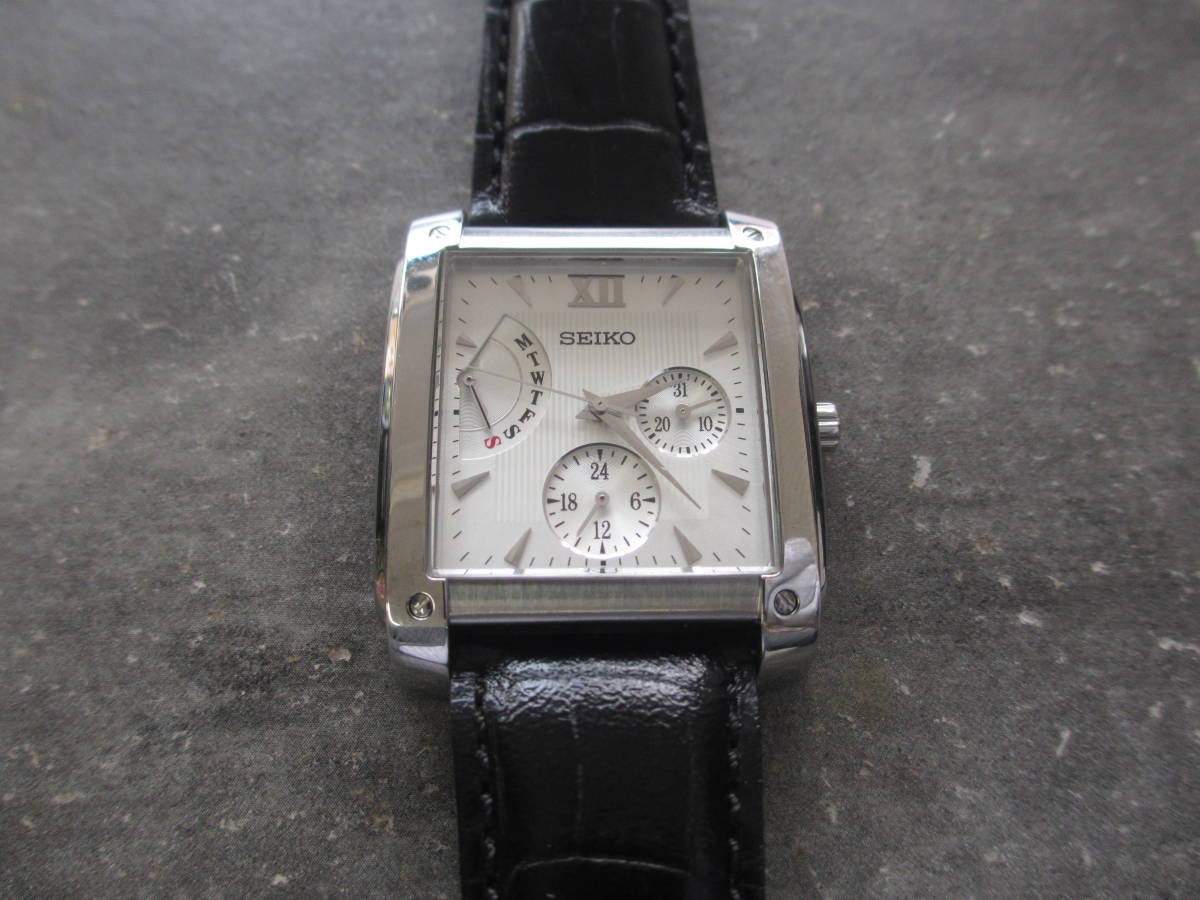 ヤフオク! - SEIKO/セイコー/レトログラード 腕時計/5Y66-0AC...