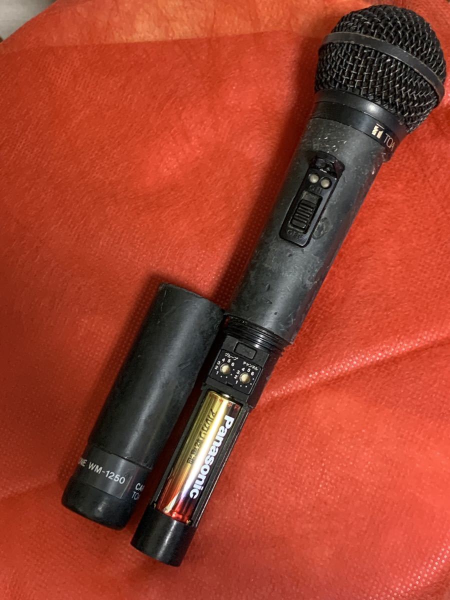 TOAワイヤレスマイクWM-1250 動作確認 中古品 Yahoo!オークション - TOA WM -1250 ワイヤレスマイク 中古品