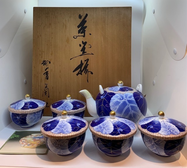 未使用品!香蘭社 愁海棠 高級茶器セット 土瓶 湯呑 有田焼 高級 www
