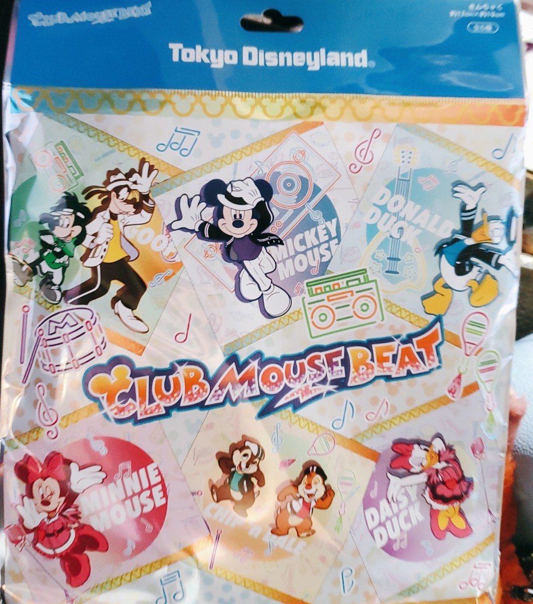 【未開封】東京ディズニーランド(TDL)☆CLUB MOUSE BEAT(ｸﾗﾌﾞﾏｳｽﾋﾞｰﾄ)★巾着