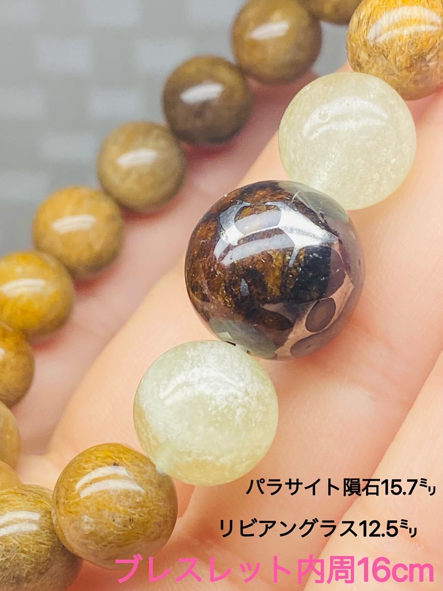 パラサイト隕石 15.7㍉ &リビアングラス 12.5㍉ セリコ隕石 隕石 最高