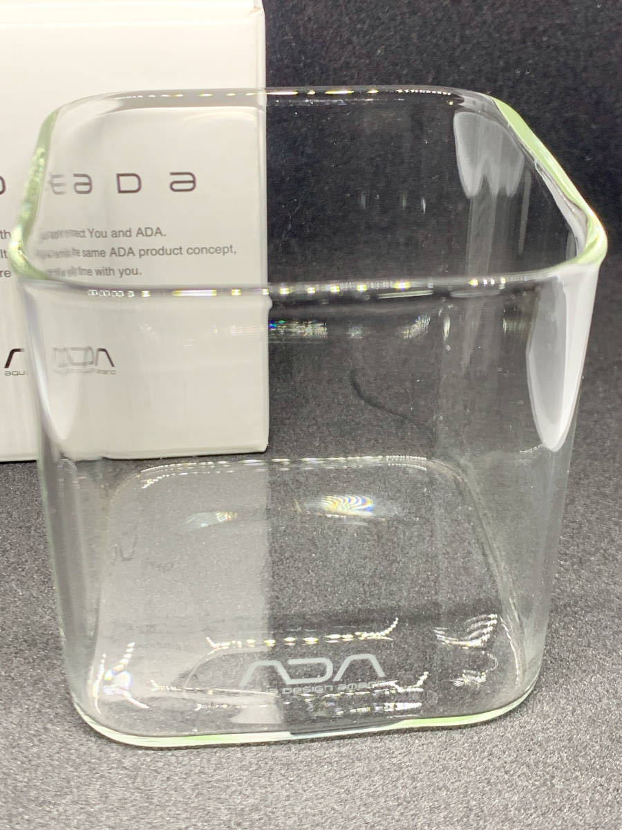 ADA [and ADA] Glass Pot KAKU Short アクアデザインアマノ ガラスポット 角型 観葉植物・水草・苔・水槽等