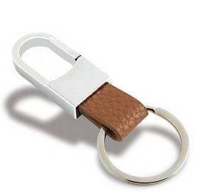  key holder key ring leather key chain kalabina Brown 