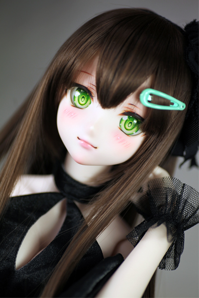 ボークス DDH-09 セミホワイト肌 カスタムヘッド+レジンアイ