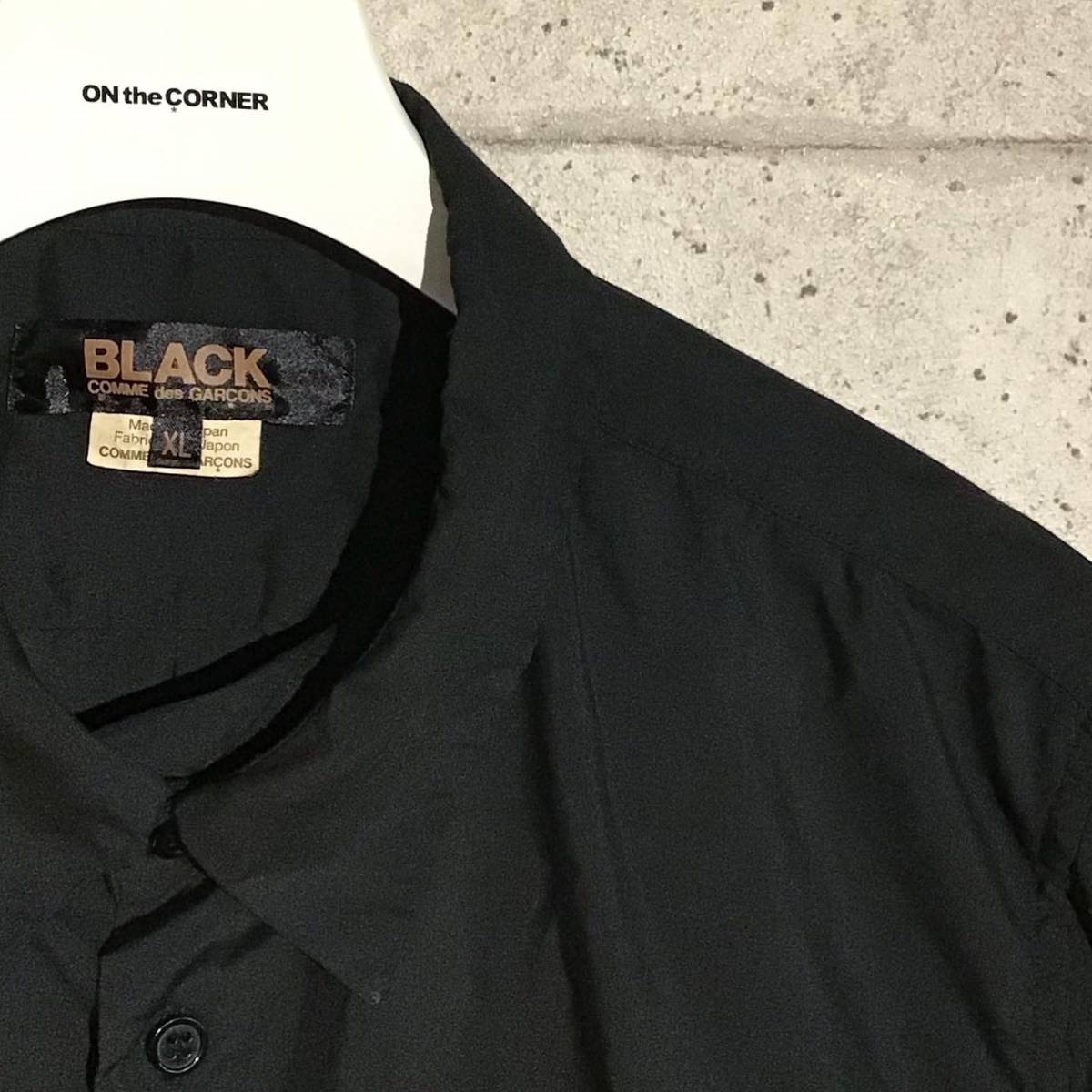 ONtheCORNER ITEM No.978/BLACK COMMEdesGARCONS ブラックコムデギャルソン エステルレイヤードシャツ 19aw size:XL プリュス 1円スタート_画像4