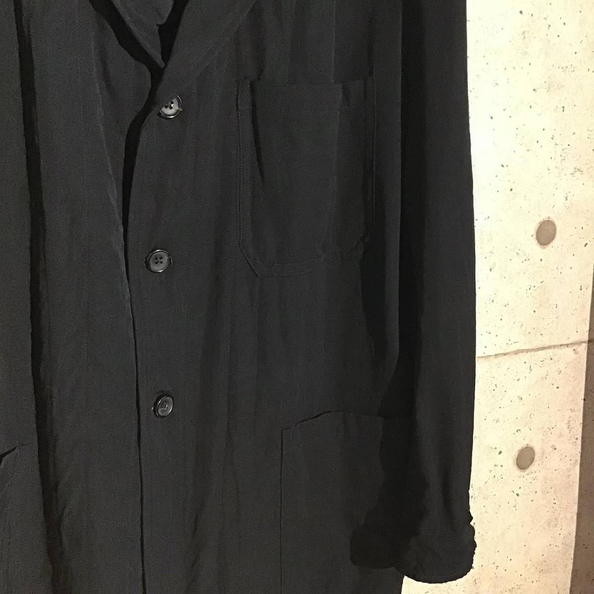 ONtheCORNER ITEM No.979/YohjiYamamoto POURHOMME ヨウジヤマモトプールオム 刺し子 ロングジャケット 95ss size:S