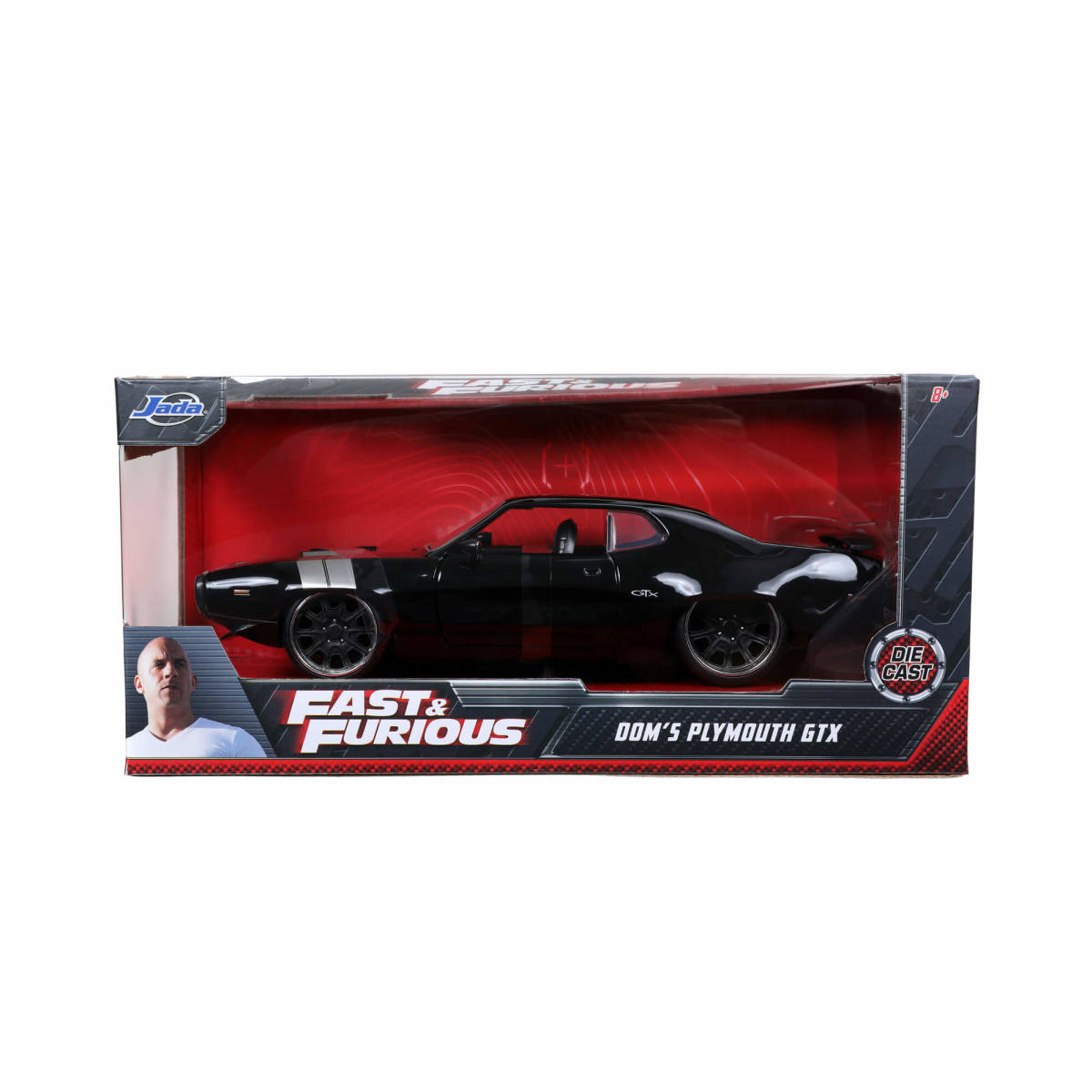 JADATOYS 1:24 The Fast and The Furious die-cast car DOM'S PLYMOUTH GTX
