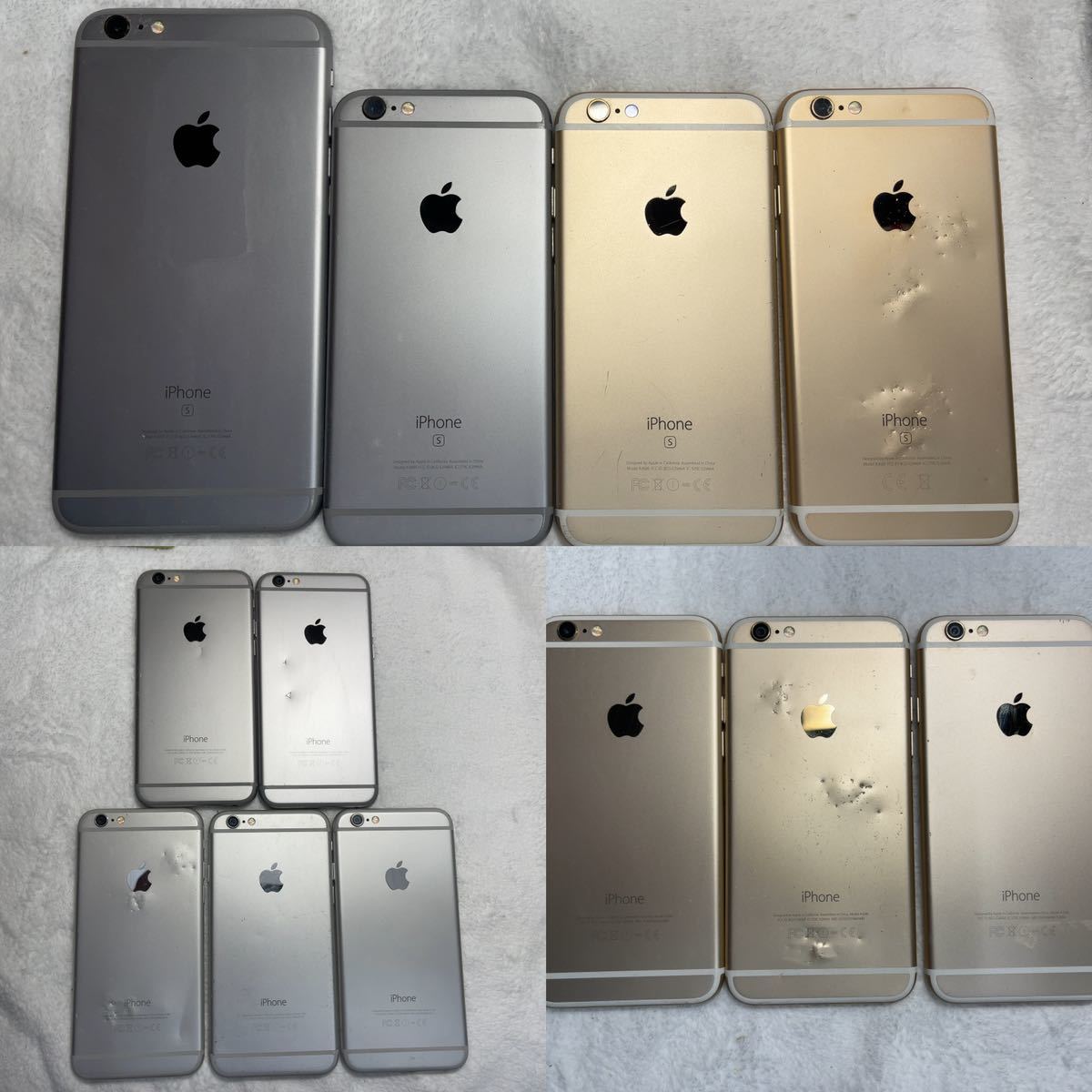 12台セット Apple iPhone 6s Plus A1687 6s A1688 6 A1586 au docomo SoftBank 本体 スペースグレイ ゴールド シルバー スマホ_画像2