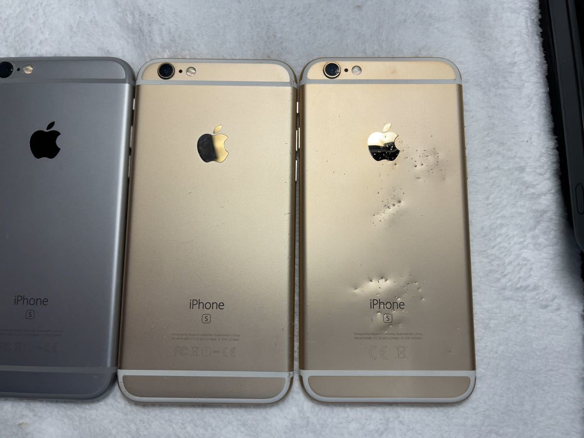 12台セット Apple iPhone 6s Plus A1687 6s A1688 6 A1586 au docomo SoftBank 本体 スペースグレイ ゴールド シルバー スマホ_画像5