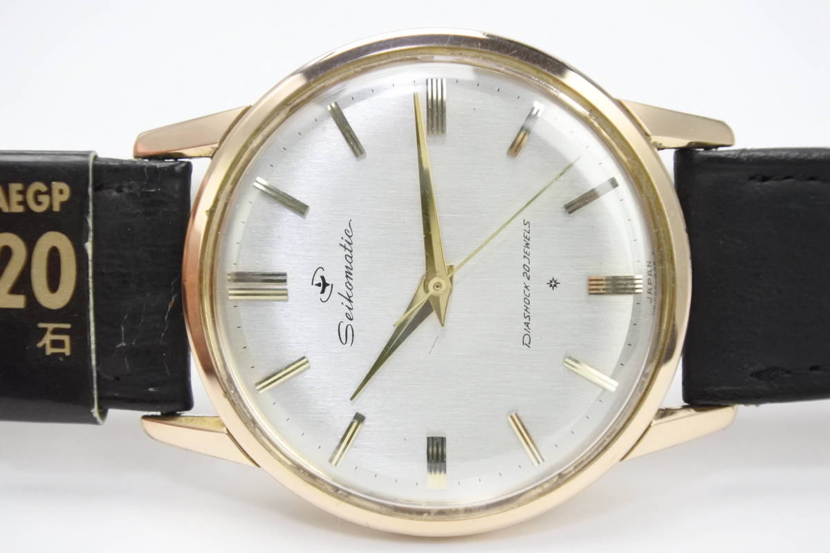 極希少SD文字盤☆1961年製　SEIKO　 SEIKOMATIC　J14075D　 20石 自動巻き紳士腕時計　国産時計の逸品 未使用保管品_画像1