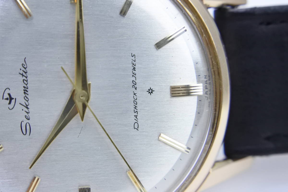 極希少SD文字盤☆1961年製　SEIKO　 SEIKOMATIC　J14075D　 20石 自動巻き紳士腕時計　国産時計の逸品 未使用保管品_画像3