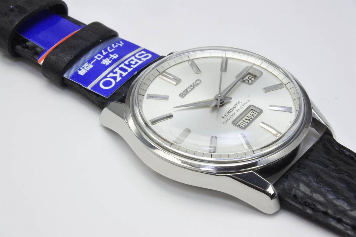 62系☆1966年製　SEIKO　セイコー マチック ウィークデーター 6206-8040　 26石 自動巻 紳士腕時計　純正ＳＥＩＫＯベルト_画像5