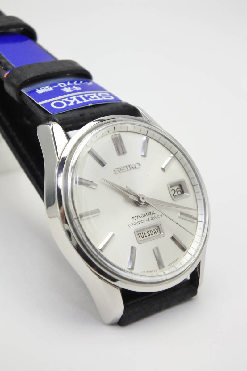 62系☆1966年製　SEIKO　セイコー マチック ウィークデーター 6206-8040　 26石 自動巻 紳士腕時計　純正ＳＥＩＫＯベルト_画像7