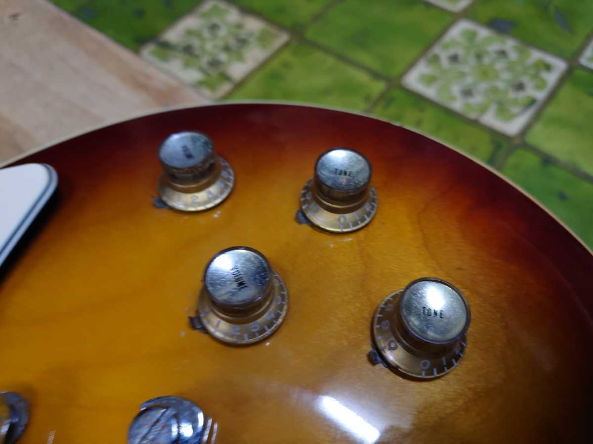 グネコロゴ、グレコ、レスポールタイプ、エレキギター1970年代初めのタイプ、型番、シリアルナンバー不明です。ギター工房にてソリ修理終了_画像5