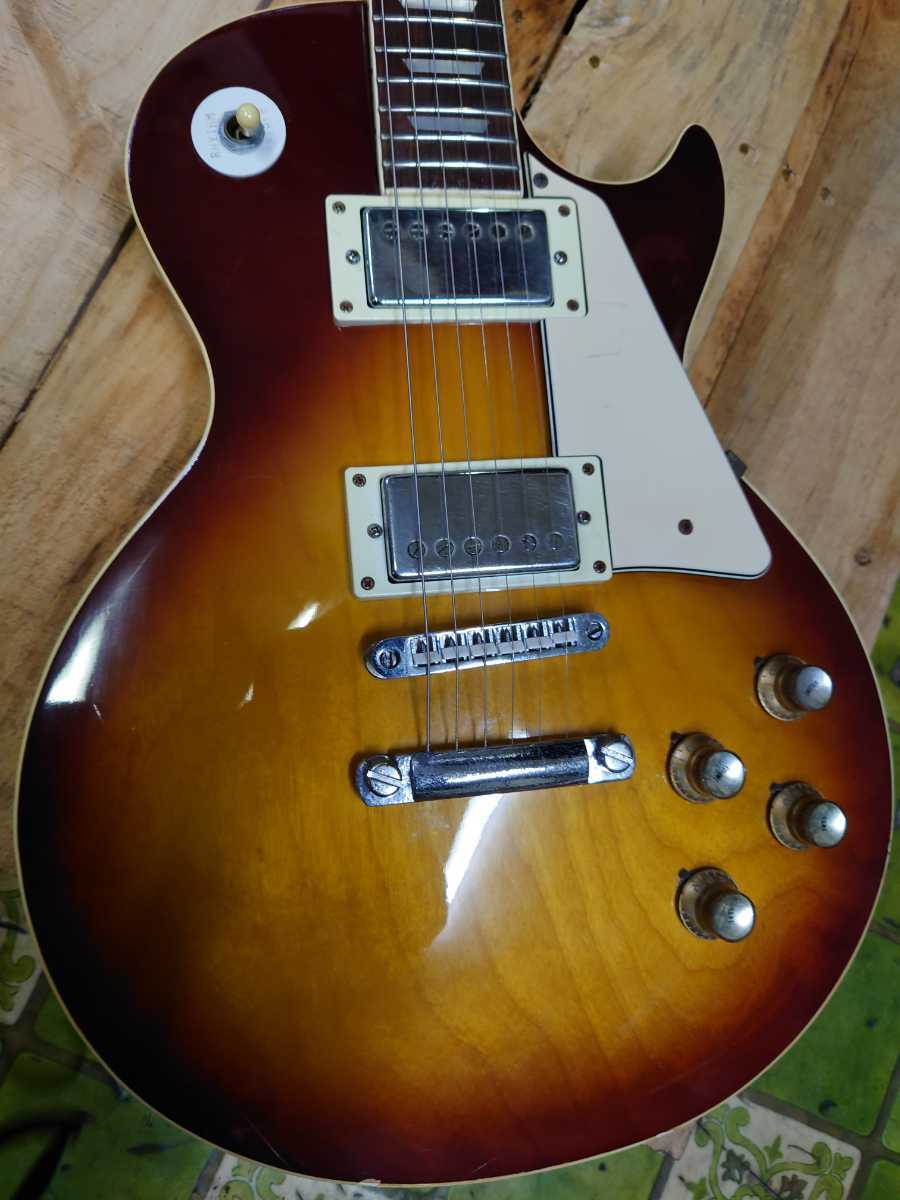 グネコロゴ、グレコ、レスポールタイプ、エレキギター1970年代初めのタイプ、型番、シリアルナンバー不明です。ギター工房にてソリ修理終了_画像3